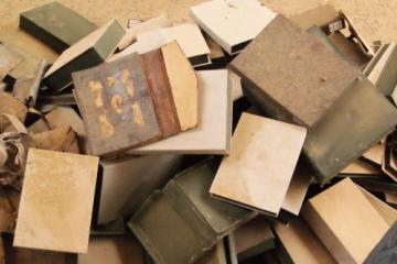Empty manuscript boxes in Timbuktu, as many manuscripts were reported destroyed after Islamist rebels fled the city.