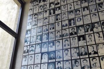 Photographs of victims of Mengistu’s Derg regime at the Red Terror Martyrs Memorial Museum, Addis Ababa (Ethiopia)