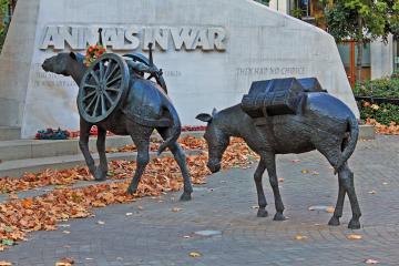 Animals in War Memorial in Hyde Park